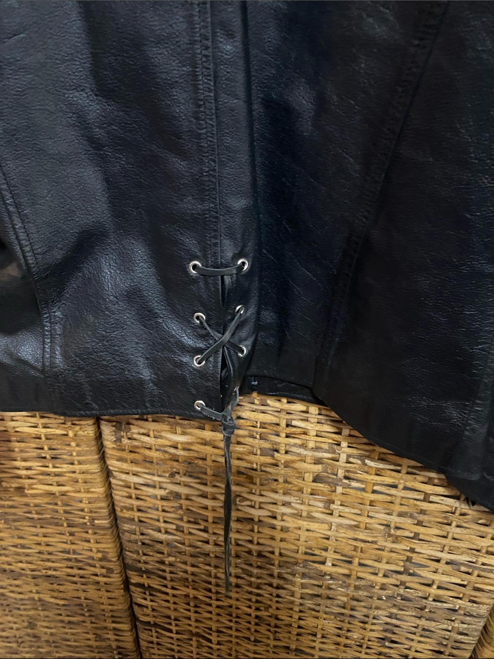 Wilson’s leather X Harley-Davidson Black Leather Biker Jacket with Wing Patch S - Picture 9 of 9